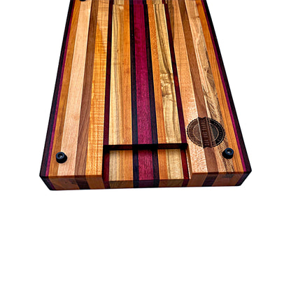 The “Exotic Striped” Edge Grain Cutting Board- Limited Edition