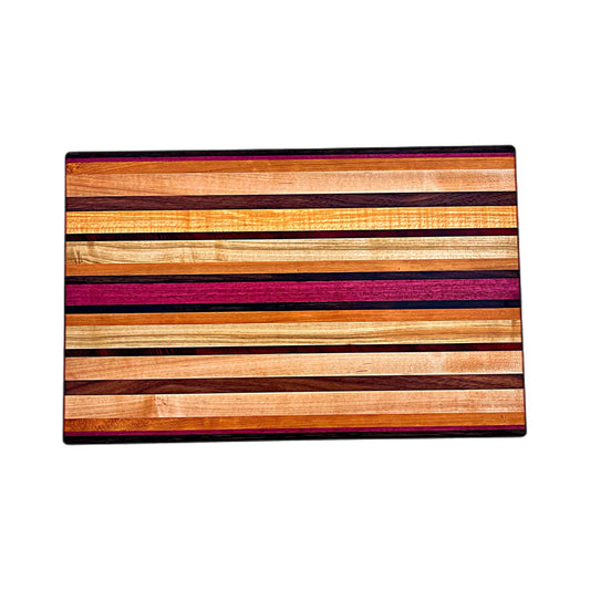 The “Exotic Striped” Edge Grain Cutting Board- Limited Edition