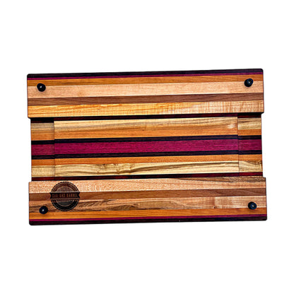 The “Exotic Striped” Edge Grain Cutting Board- Limited Edition