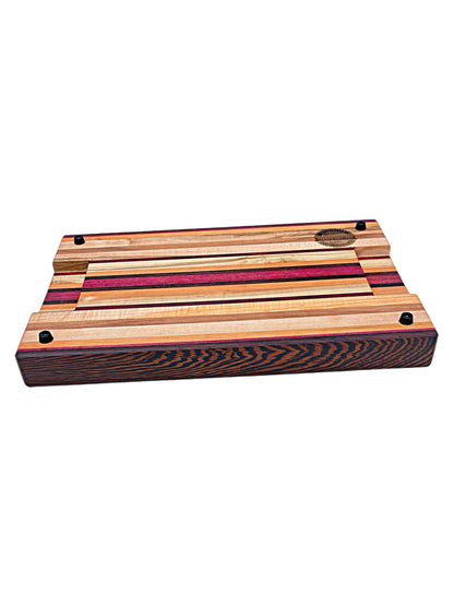 The “Exotic Striped” Edge Grain Cutting Board- Limited Edition